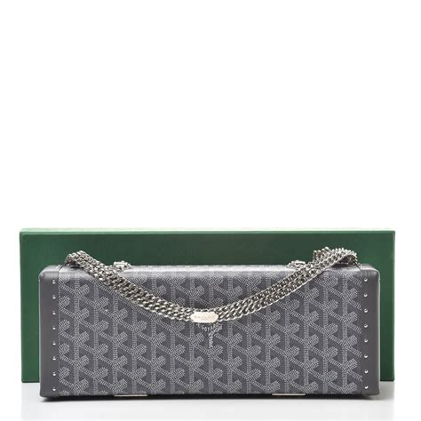 goyard saint honore clutch|GOYARD Goyardine Saint Honore Clutch Grey .